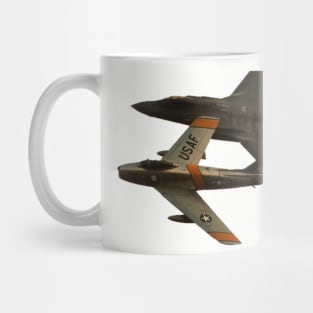 F-86 Sabre and F-35 Lightning II Mug